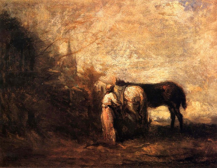 Jean Baptiste Camille Corot, Les Chevaux de Wouvermans
1872-74, Oil on canvas